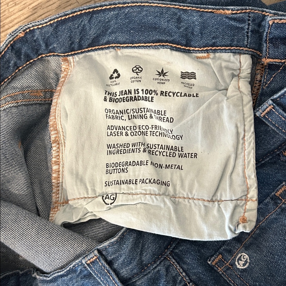 AG High Rise Button Denim - Picture 6 of 11